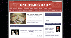 Desktop Screenshot of endtimesdaily.com